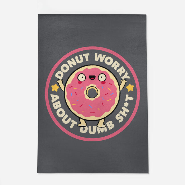 Donut Worry About Dumb Shit-None-Outdoor-Rug-tobefonseca