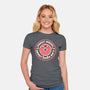 Donut Worry About Dumb Shit-Womens-Fitted-Tee-tobefonseca