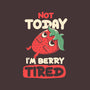 Berry Tired Funny Strawberry-None-Indoor-Rug-tobefonseca