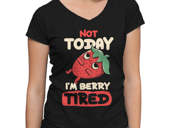 Berry Tired Funny Strawberry