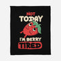 Berry Tired Funny Strawberry-None-Fleece-Blanket-tobefonseca