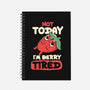 Berry Tired Funny Strawberry-None-Dot Grid-Notebook-tobefonseca