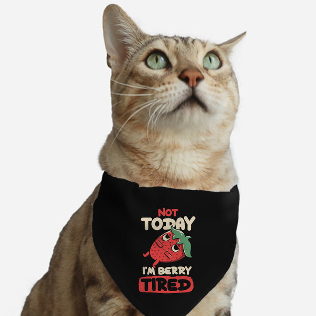 Berry Tired Funny Strawberry-Cat-Adjustable-Pet Collar-tobefonseca