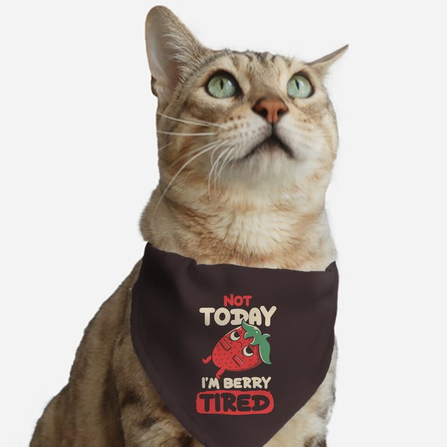 Berry Tired Funny Strawberry-Cat-Adjustable-Pet Collar-tobefonseca