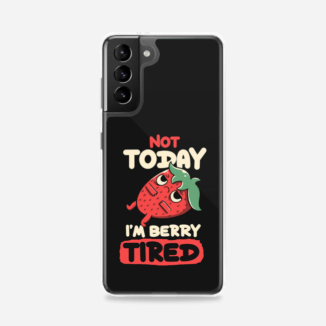 Berry Tired Funny Strawberry-Samsung-Snap-Phone Case-tobefonseca