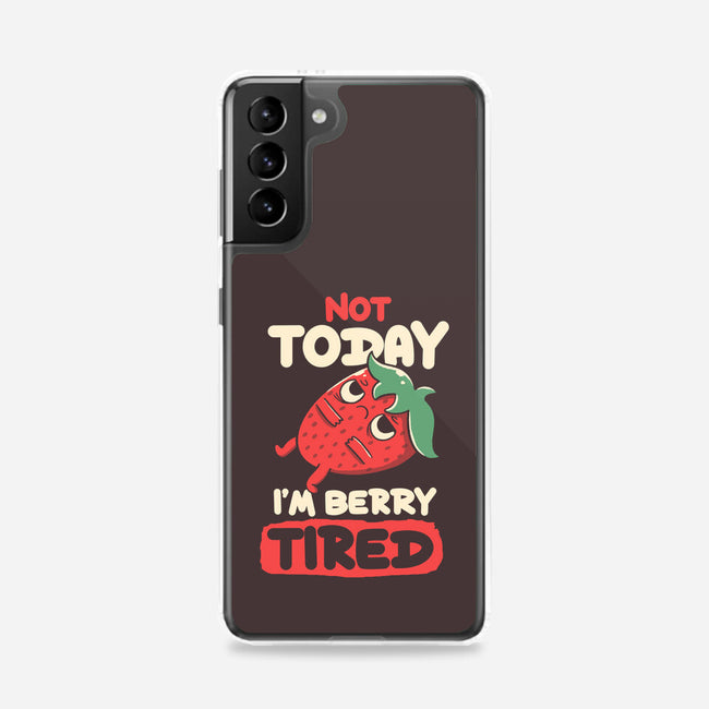 Berry Tired Funny Strawberry-Samsung-Snap-Phone Case-tobefonseca