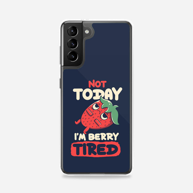 Berry Tired Funny Strawberry-Samsung-Snap-Phone Case-tobefonseca