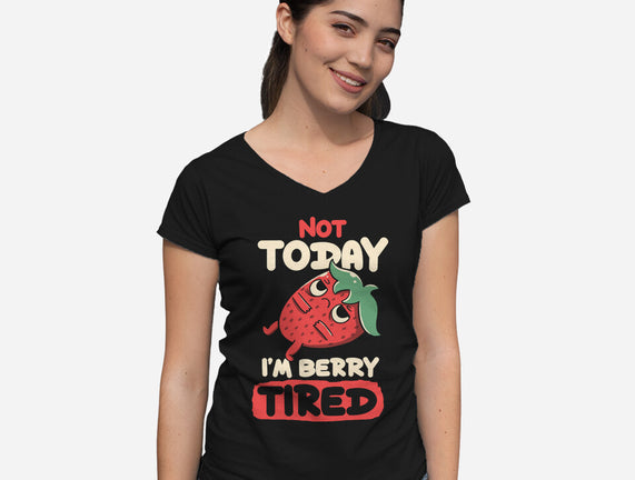 Berry Tired Funny Strawberry