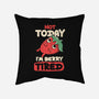 Berry Tired Funny Strawberry-None-Removable Cover w Insert-Throw Pillow-tobefonseca