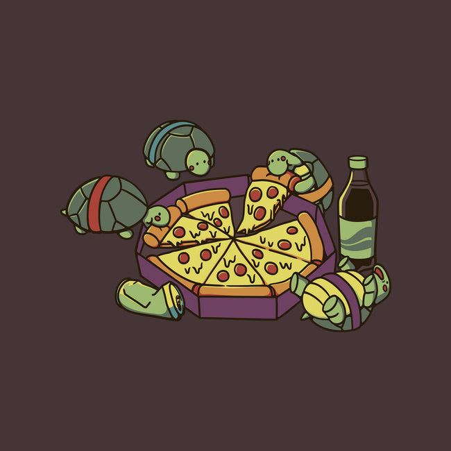 Teenage Turtle Pizza Lover-Womens-Basic-Tee-tobefonseca