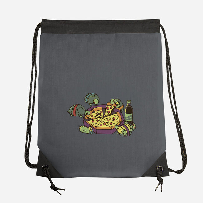 Teenage Turtle Pizza Lover-None-Drawstring-Bag-tobefonseca