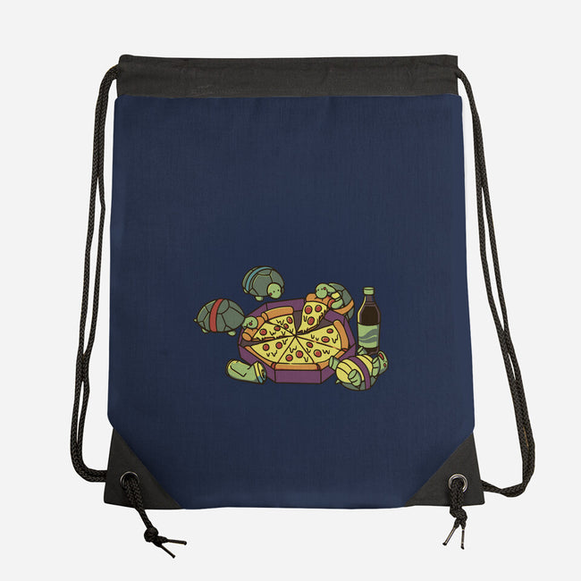 Teenage Turtle Pizza Lover-None-Drawstring-Bag-tobefonseca