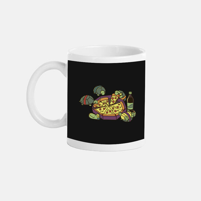 Teenage Turtle Pizza Lover-None-Mug-Drinkware-tobefonseca