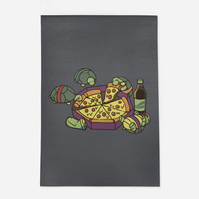 Teenage Turtle Pizza Lover-None-Indoor-Rug-tobefonseca