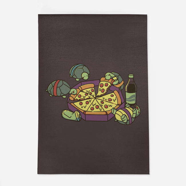 Teenage Turtle Pizza Lover-None-Indoor-Rug-tobefonseca