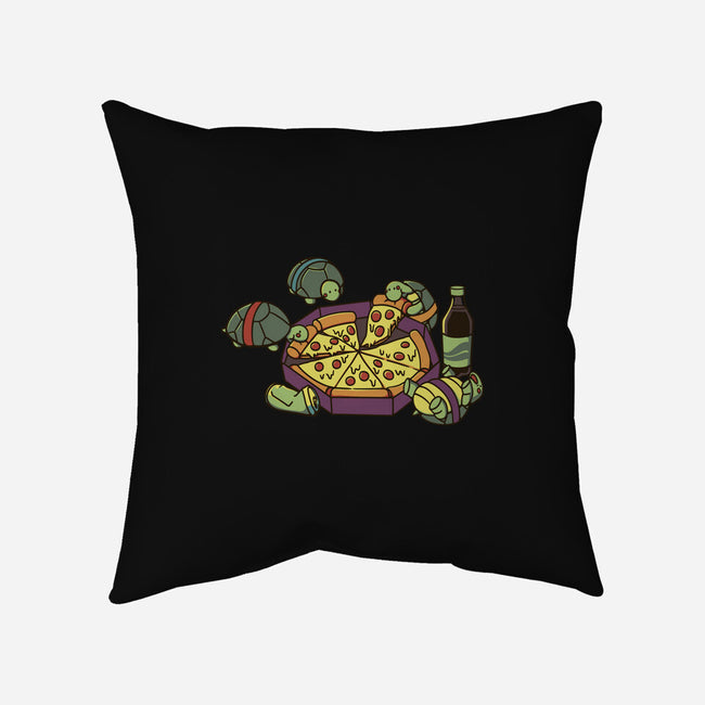 Teenage Turtle Pizza Lover-None-Non-Removable Cover w Insert-Throw Pillow-tobefonseca