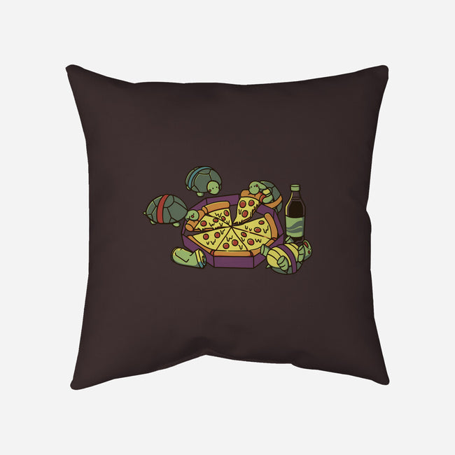 Teenage Turtle Pizza Lover-None-Non-Removable Cover w Insert-Throw Pillow-tobefonseca