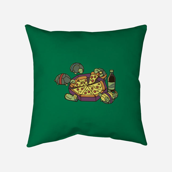 Teenage Turtle Pizza Lover-None-Removable Cover w Insert-Throw Pillow-tobefonseca