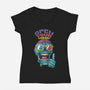 Just Be Open Minded-Womens-V-Neck-Tee-tobefonseca