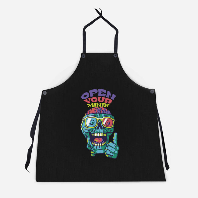 Just Be Open Minded-Unisex-Kitchen-Apron-tobefonseca