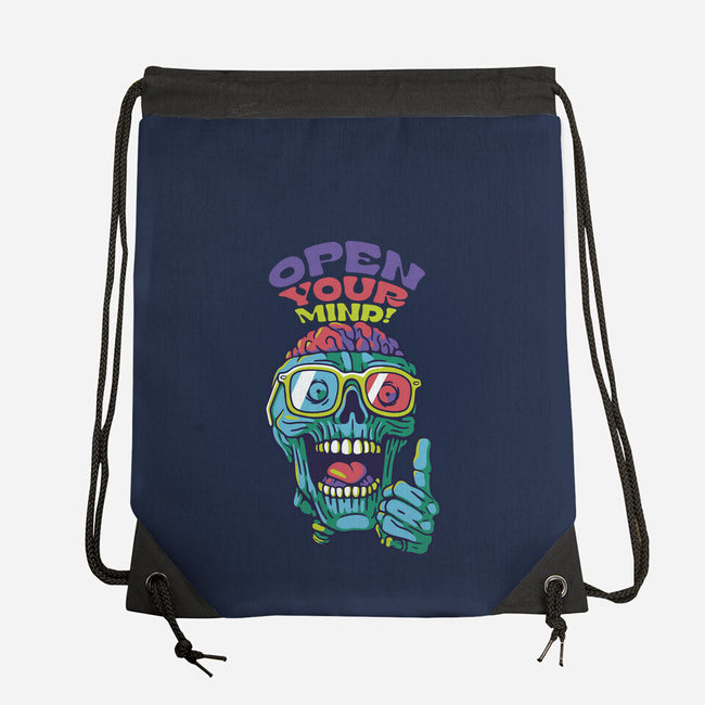 Just Be Open Minded-None-Drawstring-Bag-tobefonseca