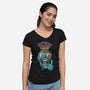 Just Be Open Minded-Womens-V-Neck-Tee-tobefonseca