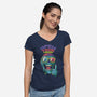 Just Be Open Minded-Womens-V-Neck-Tee-tobefonseca