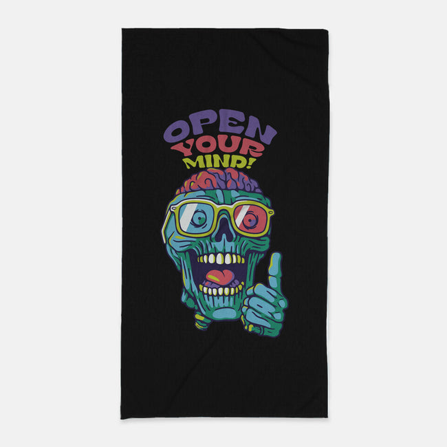 Just Be Open Minded-None-Beach-Towel-tobefonseca