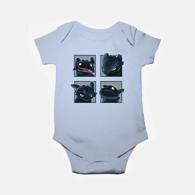 Dragon Emotions-Baby-Basic-Onesie-nickzzarto