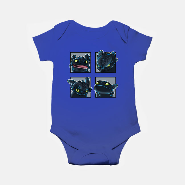 Dragon Emotions-Baby-Basic-Onesie-nickzzarto