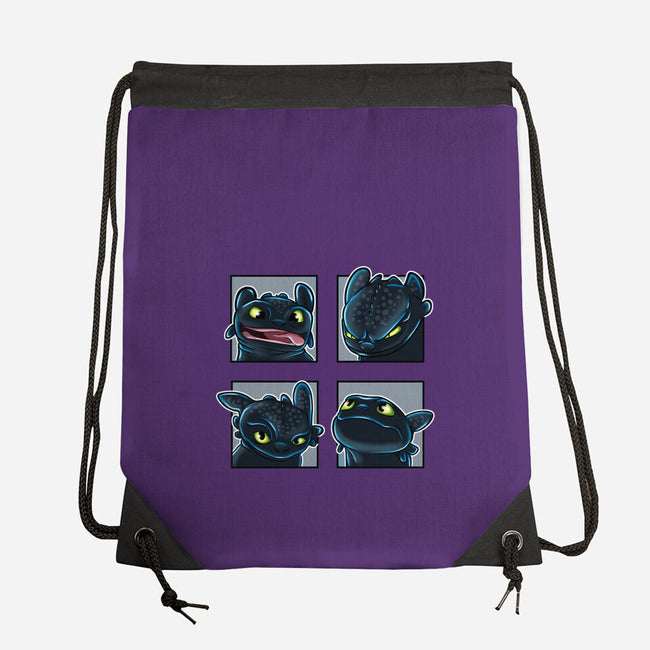 Dragon Emotions-None-Drawstring-Bag-nickzzarto