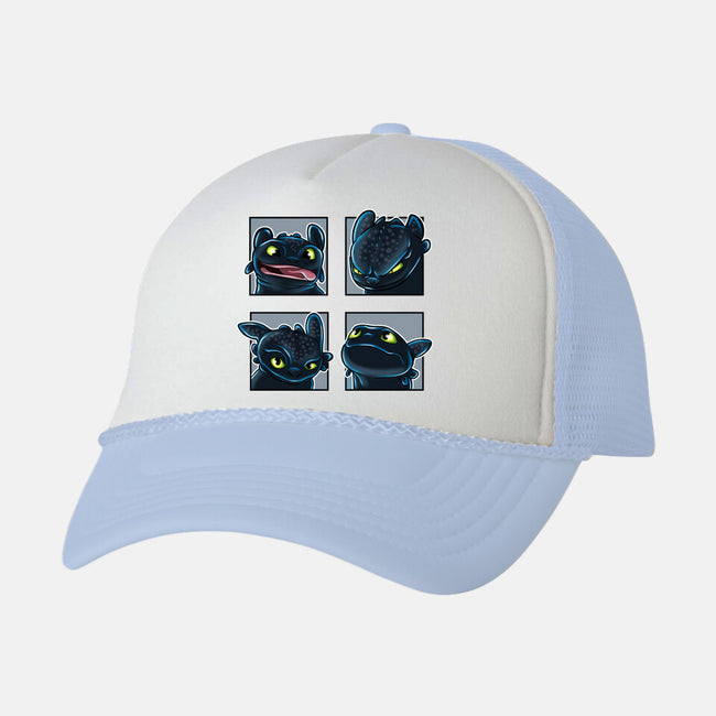 Dragon Emotions-Unisex-Trucker-Hat-nickzzarto