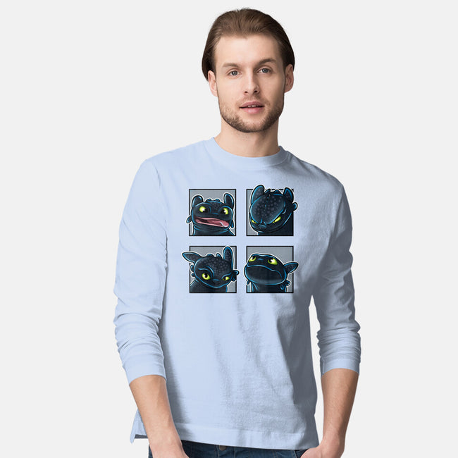 Dragon Emotions-Mens-Long Sleeved-Tee-nickzzarto