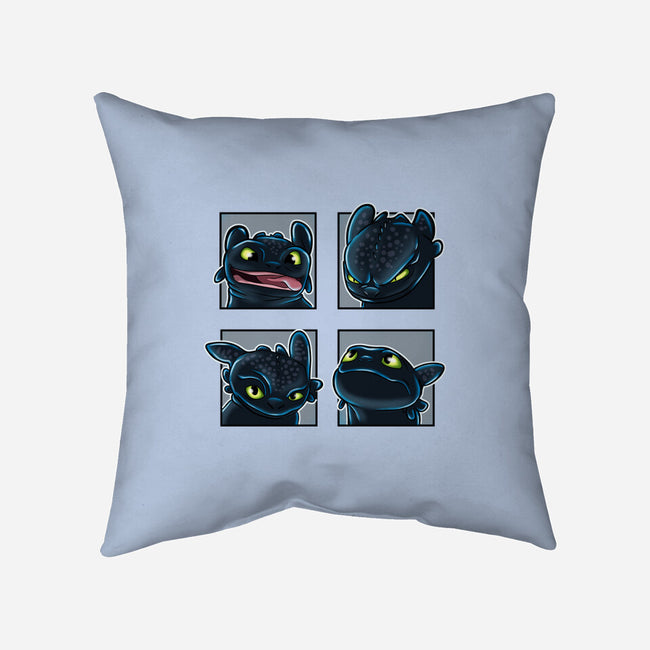 Dragon Emotions-None-Non-Removable Cover w Insert-Throw Pillow-nickzzarto