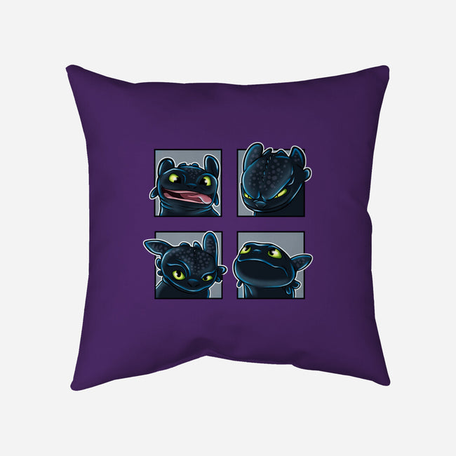 Dragon Emotions-None-Removable Cover-Throw Pillow-nickzzarto