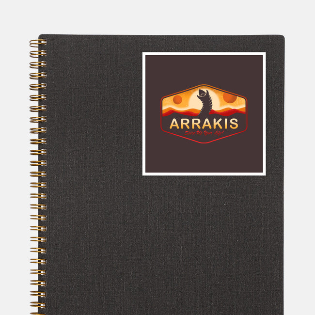 Visit Arrakis-None-Glossy-Sticker-Paul Simic