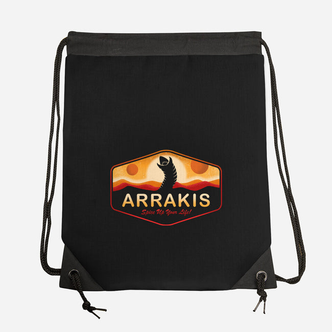 Visit Arrakis-None-Drawstring-Bag-Paul Simic