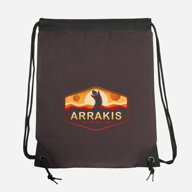 Visit Arrakis-None-Drawstring-Bag-Paul Simic