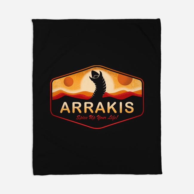 Visit Arrakis-None-Fleece-Blanket-Paul Simic