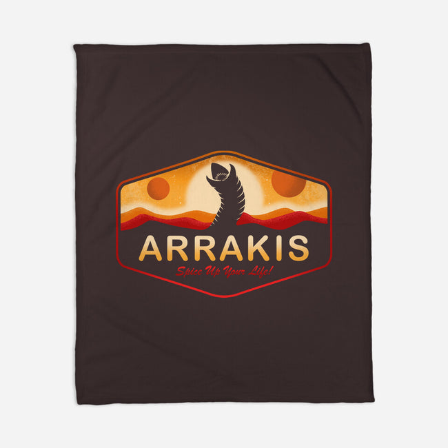 Visit Arrakis-None-Fleece-Blanket-Paul Simic