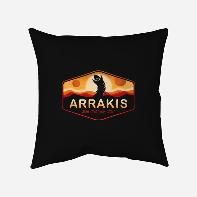 Visit Arrakis-None-Removable Cover-Throw Pillow-Paul Simic
