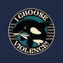 Orca I Choose Violence Seal-None-Fleece-Blanket-tobefonseca