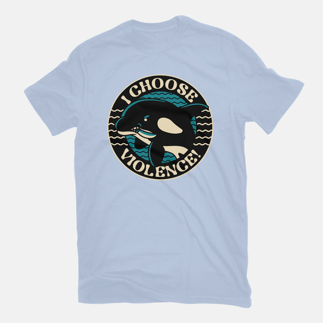 Orca I Choose Violence Seal-Unisex-Basic-Tee-tobefonseca