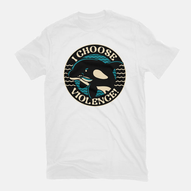 Orca I Choose Violence Seal-Womens-Basic-Tee-tobefonseca