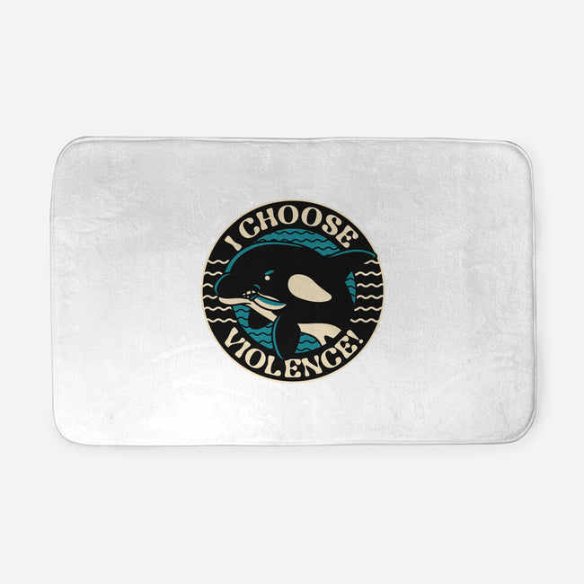 Orca I Choose Violence Seal-None-Memory Foam-Bath Mat-tobefonseca