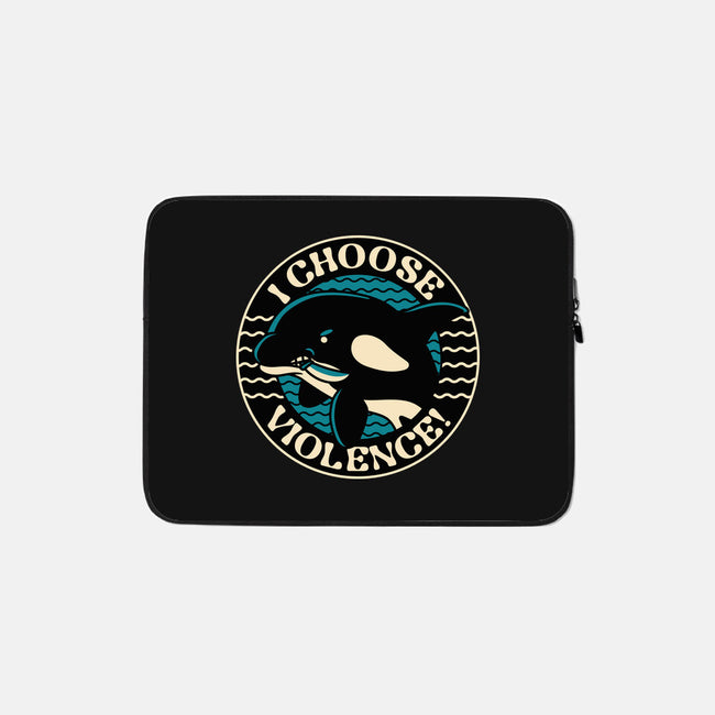 Orca I Choose Violence Seal-None-Zippered-Laptop Sleeve-tobefonseca