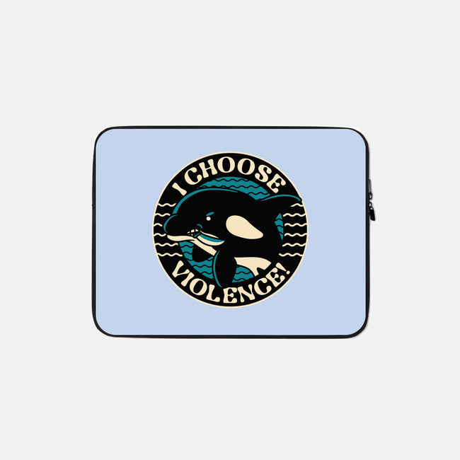 Orca I Choose Violence Seal-None-Zippered-Laptop Sleeve-tobefonseca