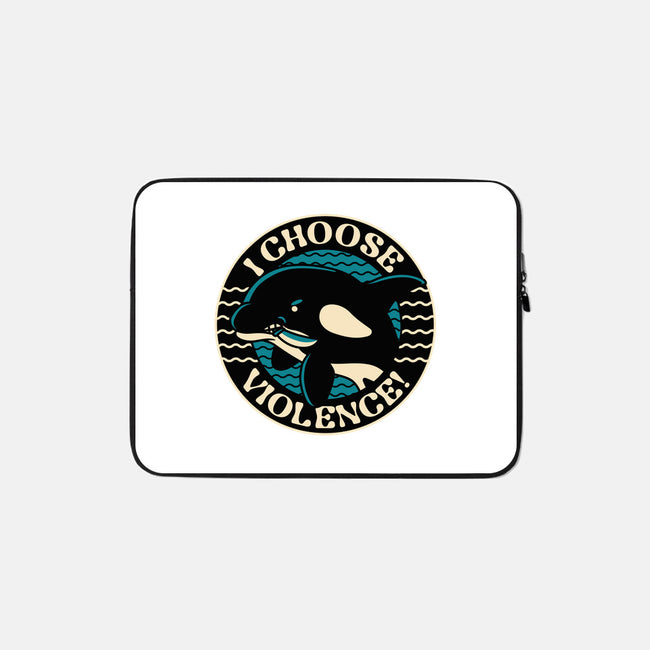 Orca I Choose Violence Seal-None-Zippered-Laptop Sleeve-tobefonseca