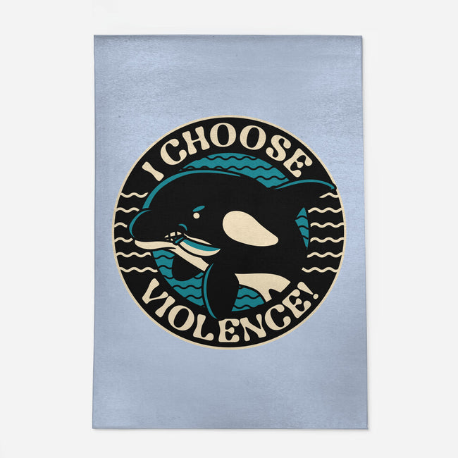 Orca I Choose Violence Seal-None-Outdoor-Rug-tobefonseca