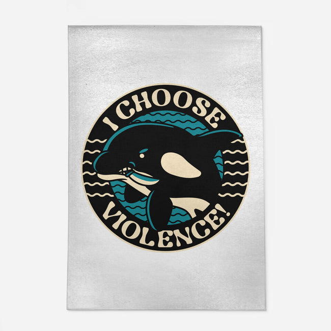 Orca I Choose Violence Seal-None-Outdoor-Rug-tobefonseca